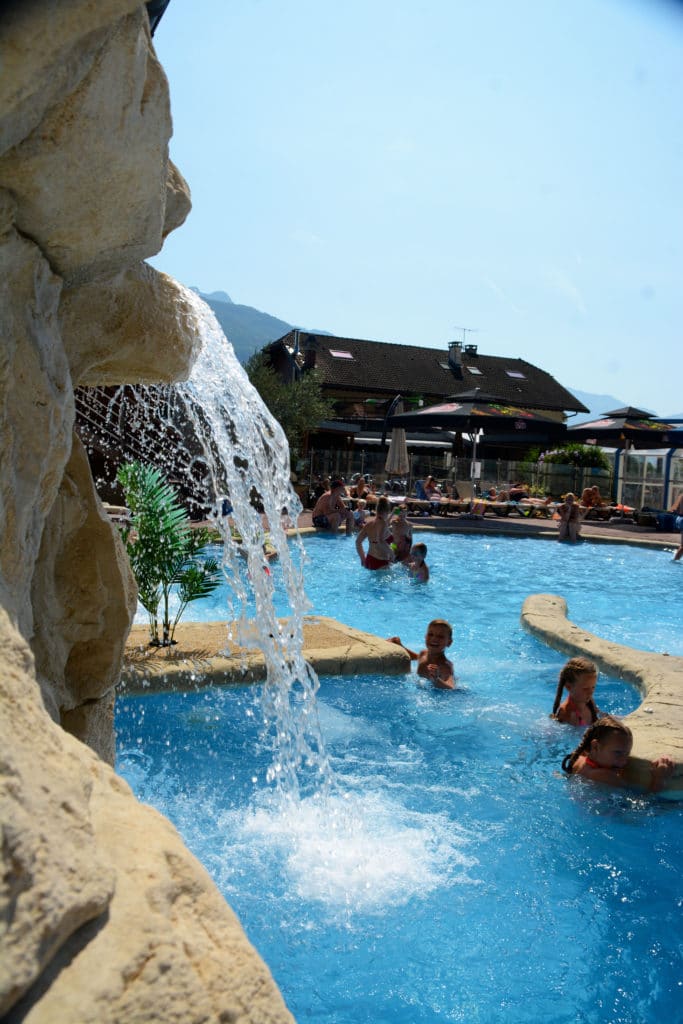 waterfall in the aquatic area