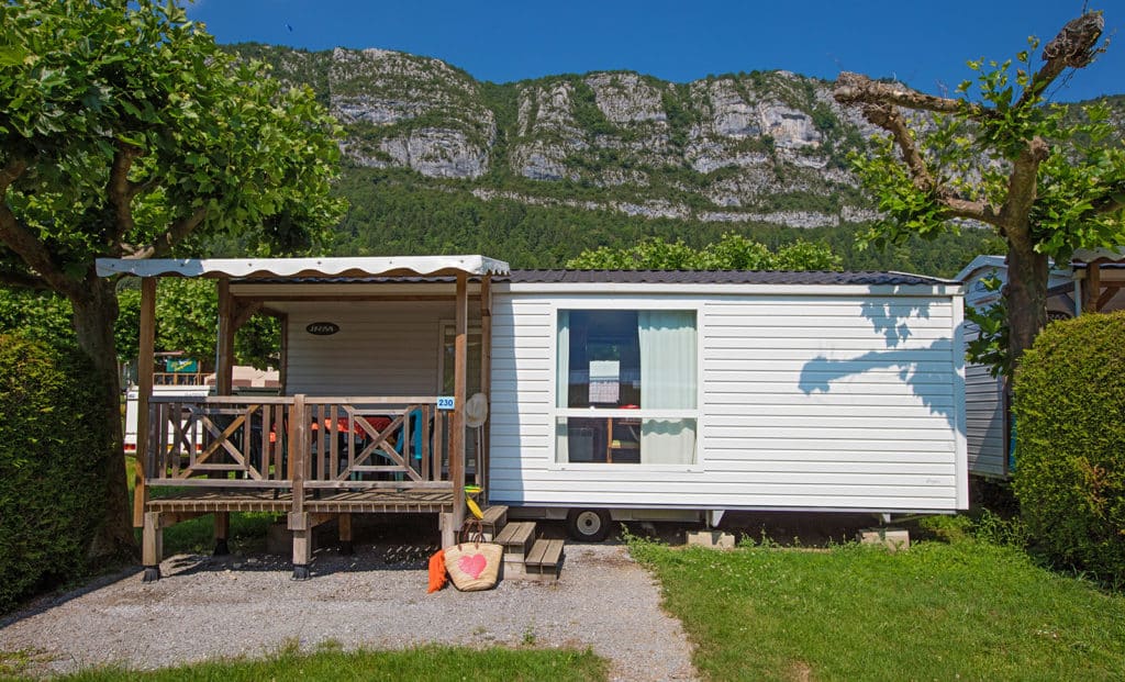 Cottage 5 personnes, vue extérieure, camping Annecy